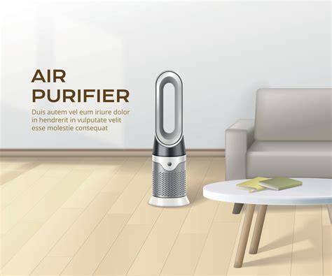 Realistic Air Purifier Poster 8387258 Vector Art at Vecteezy