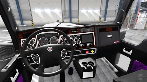 Purple interior Kenworth W900 for American Truck Simulator