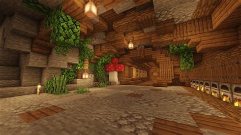 I Made This Wood Elven Themed Storage Room Minecraft Minecraft