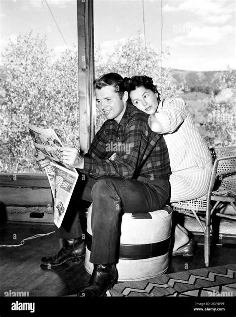 Night Passage Audie Murphy And His Second Wife Pamela Archer On Location In Durango