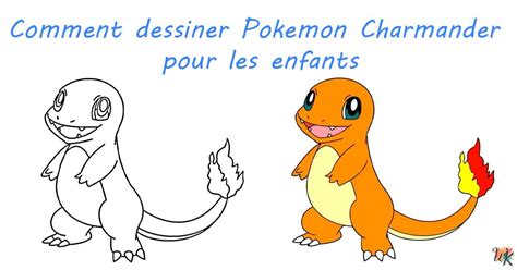 Comment Dessiner Pokemon Charmander Pour Les Enfants