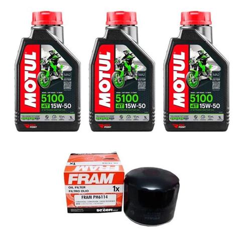 Kit Troca Oleo E Filtro 6114 Bmw F800gs Oleo Motul 5100 Filtro De