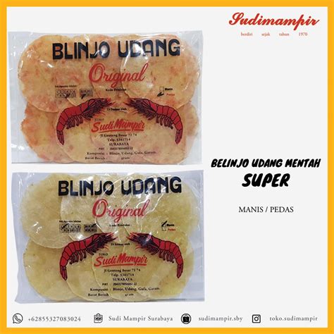 Jual Emping Belinjo Blinjo Udang Mentah Sudi Mampir 150 Gram Oleh