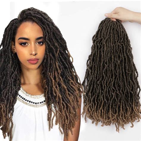 Buy Lativ 6 Packs Butterfly Locs Nu Locs 18 Inch Crochet Hair Goddess