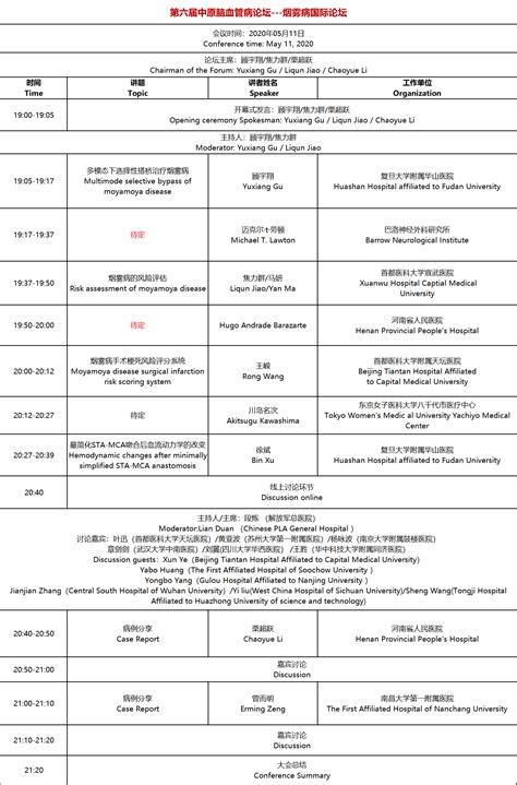 【5月11日19点直播｜配有同声传译】河南省人民医院烟雾病诊疗研究中心启动会and第六届中原脑血管病论坛 缺血性脑血管病外科论坛 脑医汇