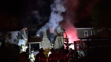 Firefighter Falls Through Floor Of Burning Home