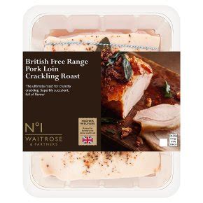 No 1 Free Range Pork Loin Crackling Joint Waitrose Partners