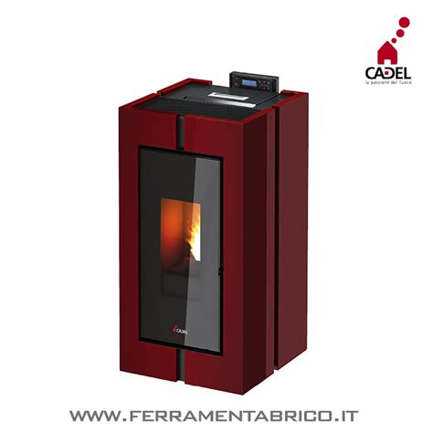 STUFE PELLET CADEL TECNA METALLO ROSSO Ferramenta Brico