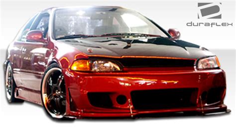 1993 Honda Civic 2dr Fiberglass Sideskirts Body Kit 1992 1995 Honda Civic 2dr 4dr Duraflex