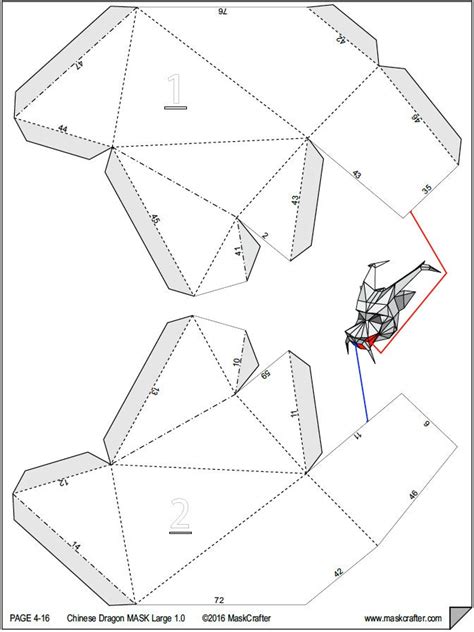Chinese Dragon Printable Papercraft Papercraft Templates, Paper Crafts, Dragon Crafts | lupon.gov.ph