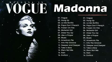 Vogue Madonna 💕 Best Song Full Album 2022 💕madonna Greatest Hits 💕