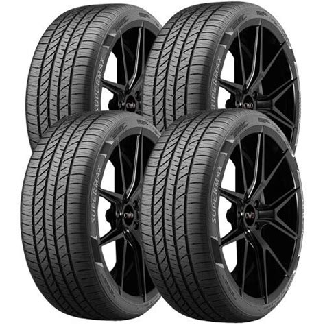 Qty R Supermax Uhp W Xl Black Wall Tires Ebay