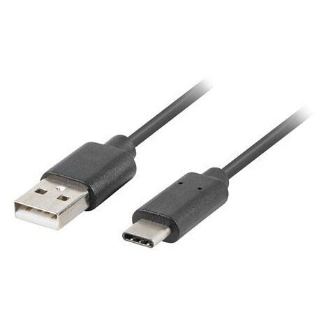 Kabel Usb Lanberg Stecker Usb C Stecker M Schwarz