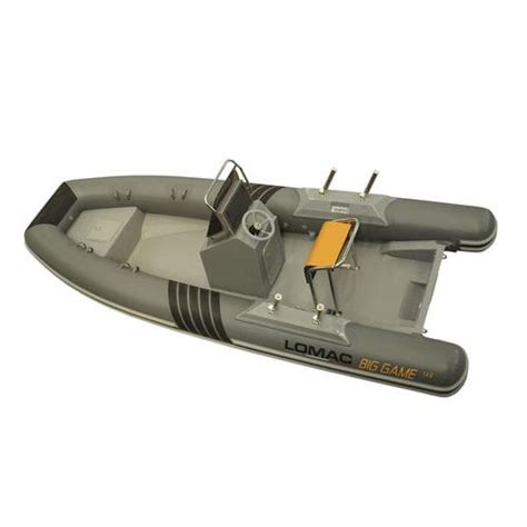 Outboard Inflatable Boat Big Game 540 Lomac Rigid Center Console Open