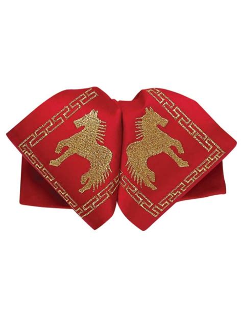 ACCESORIO MOÑO CHARRO PARA CABALLERO 100 POLYESTER ROJO DORADO El