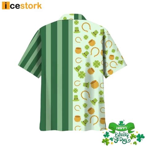 Lucky Green Irish St Patrick Day Hawaiian Shirt Icestork