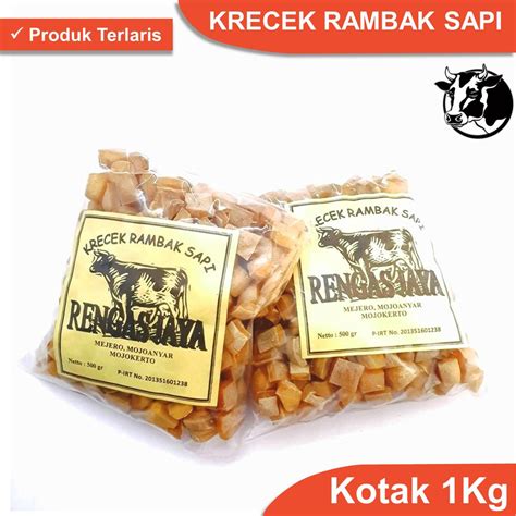 Jual Kerupuk Kulit Sapi Mentah Kg Krupuk Rambak Sapi Krecek Rambak