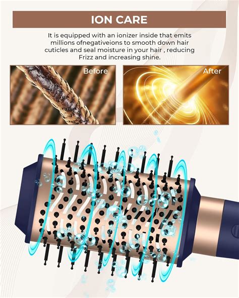 Cepillo secador de pelo 4 en 1 cepillo térmico de aire caliente para