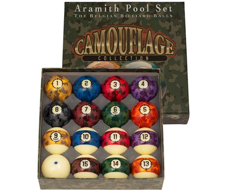 Aramith Camouflage Collection Billiard Ball Set For Sale Billiards N More