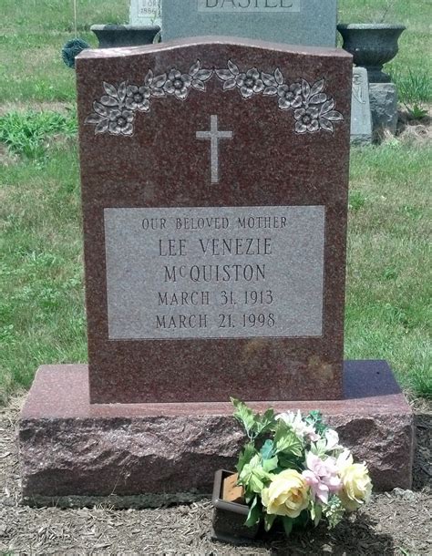 Lee Venezie Mcquiston Find A Grave Memorial