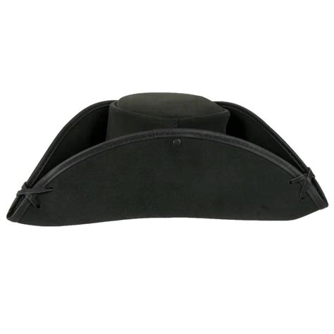 Blackbeard - Tricorne Leather Pirate Hat by American Hat Makers