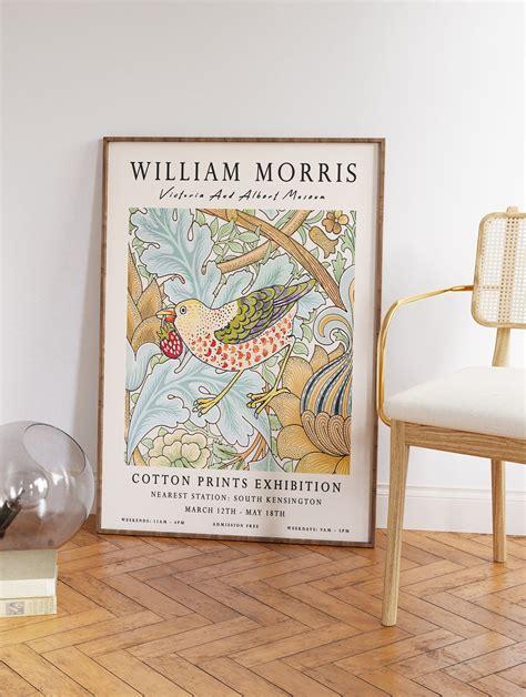 William Morris Print William Morris Exhibition Poster Etsy Uk In