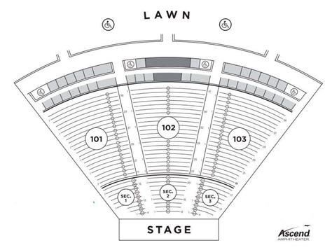 Ascend Amphitheater Seating Chart With Seat Numbers Cabinets Matttroy