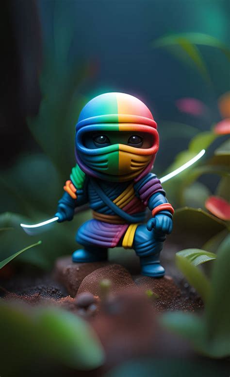 Rainbow Ninja By Nezukorempadeviart07 On Deviantart