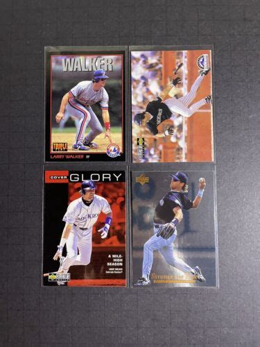 Larry Walker Baseball Card Lot Montreal Expos Colorado Rockies