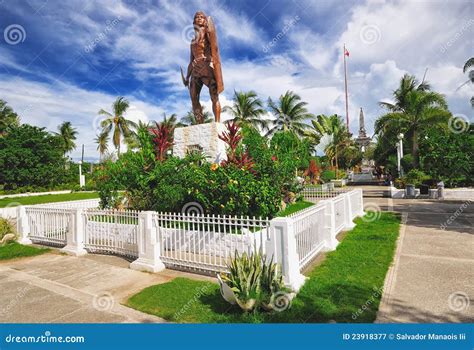 Lapu-lapu Shrine, Cebu, Philippines Stock Image - Image of muddy, shade ...