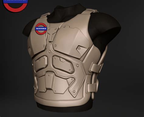 Sci Fi Character Torso Armour V9 FlippedNormals