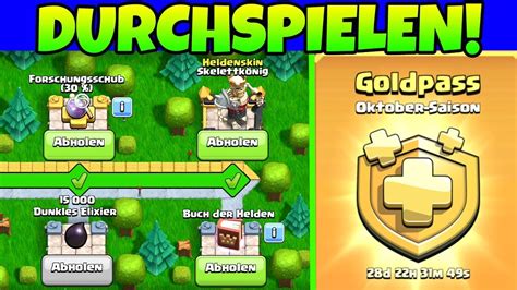 Goldpass Durchspielen Clash Of Clans Coc Youtube