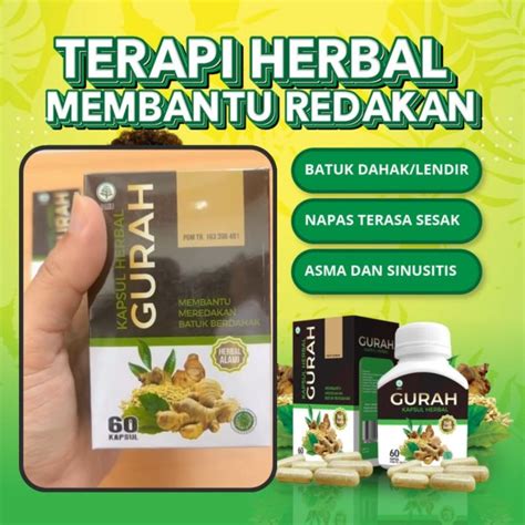 Kapsul Gurah Lendir Gurah Herbal Gurah Paru Gurah Batuk Gurah