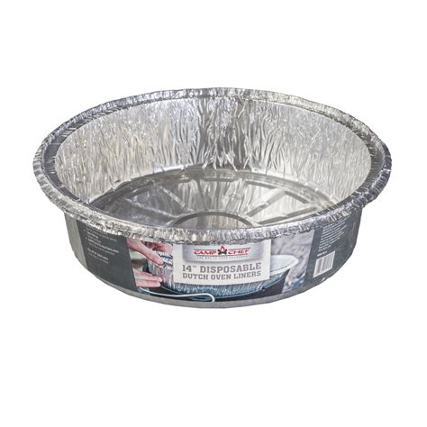 Camp Chef 14 Aluminum Dutch Oven Liner 3 Pack Molded For 14 Dutch Ovens Aol14 Walmart