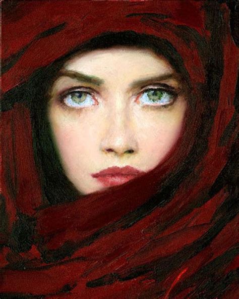 Art And Collectibles Woman Portrait Portrait Hand Painted Painting For T Wall Decor Original