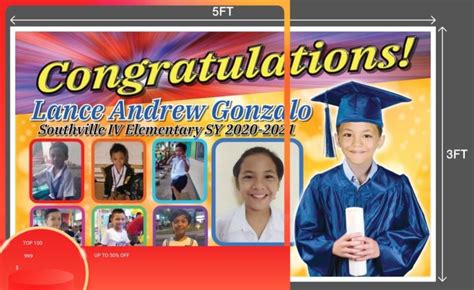 Graduation Tarpaulin Theme 5x3ft Lazada Ph