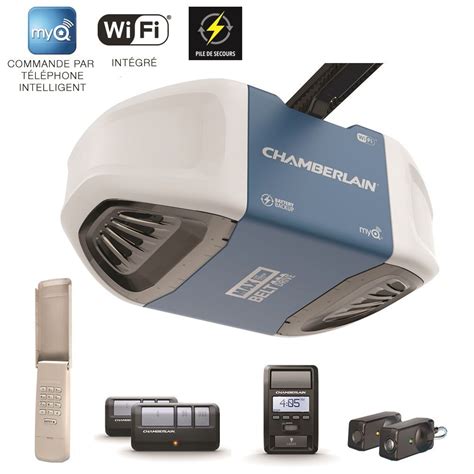 Chamberlain Smartphone Controlled Ultra Quiet And Strong Belt Drive Garage Door Opener With