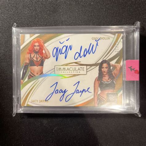 Gigi Dolin Jacy Jayne Panini Immacul E Collection Wwe Auto Dual