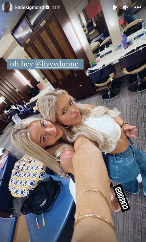 Olivia Dunne hangs with Katie Sigmond after topping Alabama | New York Post