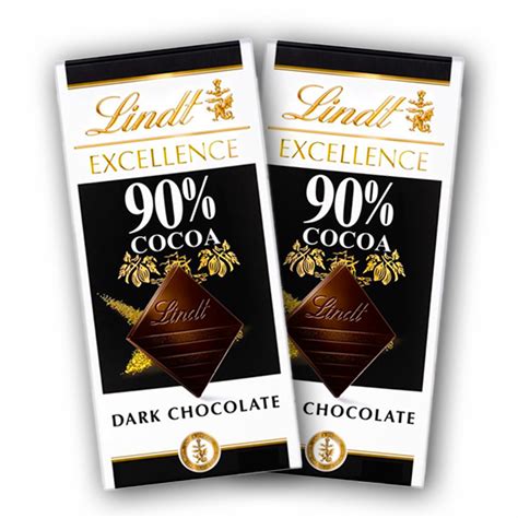 Lindt 2-Pack, EXCELLENCE 90% Cocoa Dark Chocolate Bar, Easter Chocolate