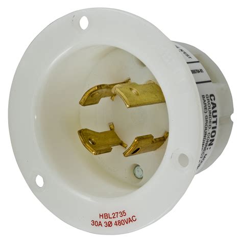 Hubbell Hbl Volt Pole Wire Nema L P White