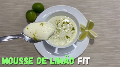 Mousse de Limão FIT Rápido e Fácil Passo a Passo YouTube