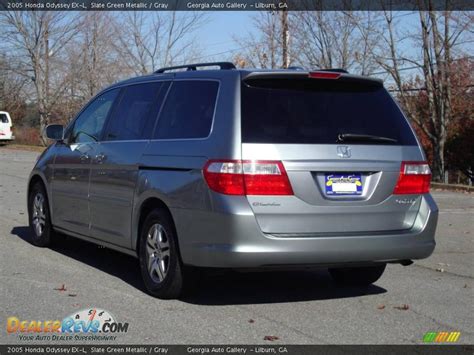 2005 Honda Odyssey Ex L Slate Green Metallic Gray Photo 3