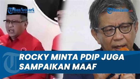 Tak Terima Bantahan PDIP Dugaan Halangi Bertemu Mahasiswa Rocky Gerung