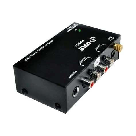 Pyle Phono Turntable Preamp - Mini Electronic Audio Stereo Phonograph Preamplifier with 9V ...