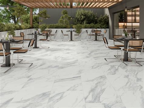 Pienza White Marble Mm Porcelain Paver Ceramic Tile Co