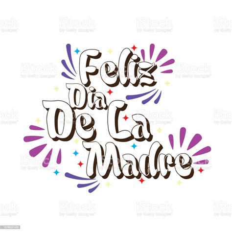 Feliz Dia De La Madre Hand Lettering Translation From Spanish Happy