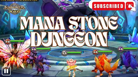 Farming 3 Millions Mana Stone Summoners War Mana Stone Dungeon YouTube