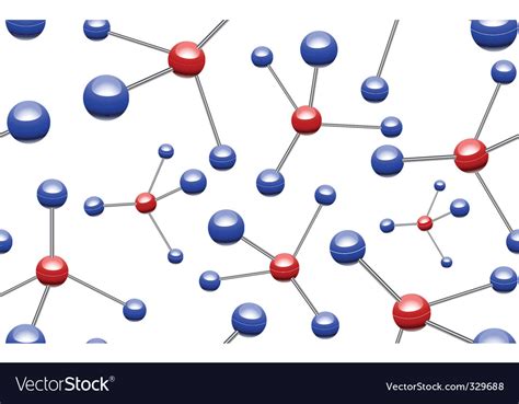 Vector Molecular Pattern Royalty Free Vector Image