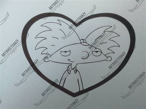 Nickelodeon's hey Arnold Helga's Locket Adhesive Vinyl Decal for Car ...